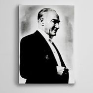 Dekolata Atatürk Siyah Beyaz 13 40x60 cm Kanvas Tablo