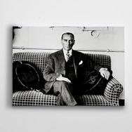 Dekolata Atatürk Siyah Beyaz 20 140x200 cm Kanvas Tablo