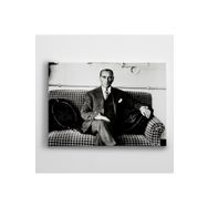 Dekolata Atatürk Siyah Beyaz 20 20x30 cm Kanvas Tablo