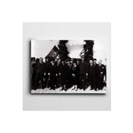 Dekolata Atatürk Tablosu Siyah Beyaz 100x140 cm Kanvas Tablo