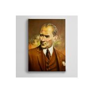 Dekolata Atatürk Takım Elbiseli 60x85 cm Kanvas Tablo