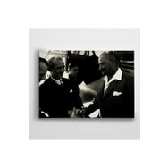 Dekolata Atatürk ve İsmet İnönü 2 60x85 cm Kanvas Tablo