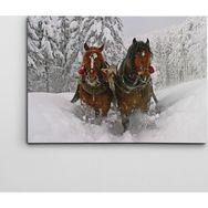 Dekolata Atlar 70x100 cm Kanvas Tablo