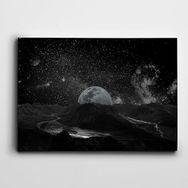 Dekolata Ay Gece 50x70 cm Kanvas Tablo