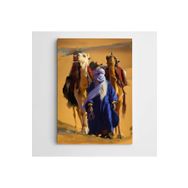 Dekolata Bedevi ve Develer Modern Sanat 60x85 cm Kanvas Tablo