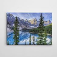 Dekolata Çamlar ve Göl 40x60 cm Kanvas Tablo
