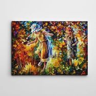 Dekolata Çiçek Bahçesi Yağlıboya Reprodüksiyon 70x100 cm Kanvas Tablo