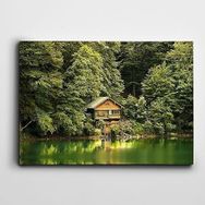 Dekolata Çiftlik Evler 85x120 cm Kanvas Tablo