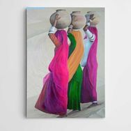Dekolata Çöl ve Testiler Modern 20x30 cm Kanvas Tablo
