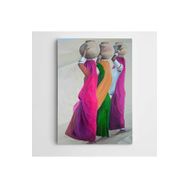 Dekolata Çöl ve Testiler Modern 50x70 cm Kanvas Tablo