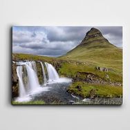 Dekolata Dağlar Şelale 70x100 cm Kanvas Tablo