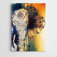 Dekolata Desen Fil 20x30 cm Kanvas Tablo