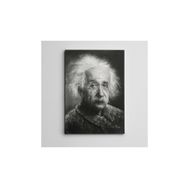 Dekolata DK000976 Albert Einstein Siyah Beyaz Kanvas Tablo
