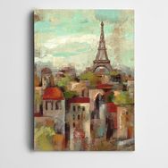 Dekolata DK001908 Eyfel ve Paris 20x30 cm Kanvas Tablo