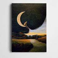 Dekolata DK002066 Gece Gündüz 70x100 cm Kanvas Tablo