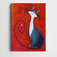 Dekolata DK002079 Kedi 85x120 cm Kanvas Tablo