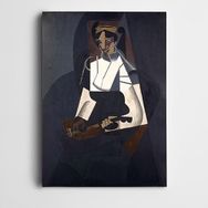 Dekolata DK002841 Mandolinli Kadın Modern 30x40 cm Kanvas Tablo