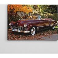 Dekolata Eski Cadillac 70x100 cm Kanvas Tablo