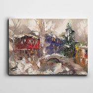 Dekolata Evler 40x60 cm Kanvas Tablo