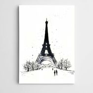 Dekolata Eyfel Paris Modern Sanat 85x120 cm Kanvas Tablo