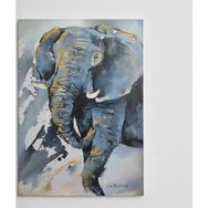 Dekolata Fil Suluboya 40x60 cm Kanvas Tablo