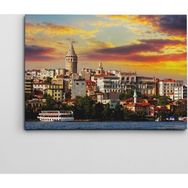 Dekolata Galata Kulesi 40x60 cm Kanvas Tablo