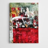 Dekolata Galata Kulesi Soyut 50x70 cm Kanvas Tablo