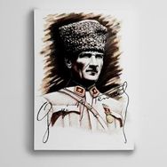 Dekolata Gazi Mustafa Kemal Atatürk 20x30 cm Kanvas Tablo