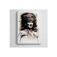 Dekolata Gazi Mustafa Kemal Atatürk 60x85 cm Kanvas Tablo