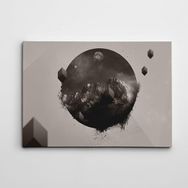 Dekolata Gezegen 50x70 cm Kanvas Tablo