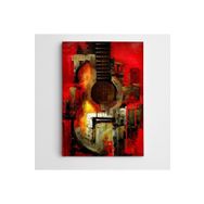 Dekolata Gitar Modern Sanat 35x50 cm Kanvas Tablo