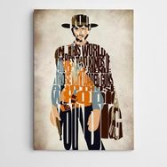 Dekolata God Bad Ugly 20x30 cm Kanvas Tablo