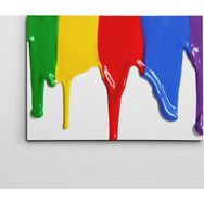 Dekolata Gökkuşağı Boyalar 40x60 cm Kanvas Tablo