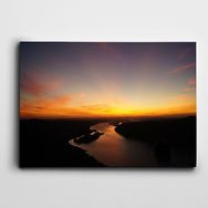 Dekolata Gün Batımı Doğa Manzara 100x140 cm Kanvas Tablo