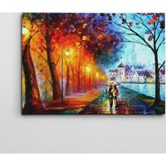 Dekolata Işıklı Yol 40x60 cm Kanvas Tablo