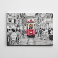Dekolata İstikal Caddesi 35x50 cm Kanvas Tablo