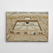 Dekolata Kabe Minyatür Çizimi 140x200 cm Kanvas Tablo
