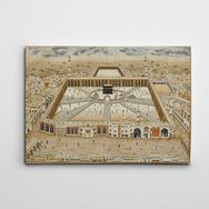 Dekolata Kabe Minyatür Çizimi 35x50 cm Kanvas Tablo