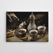 Dekolata Kahve Baykuş 40x60 cm Kanvas Tablo