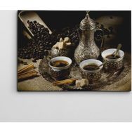Dekolata Kahve Ve Çay 70x100 cm Kanvas Tablo