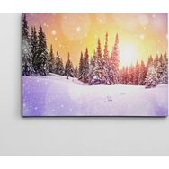Dekolata Kar Yağışı ve Güneş 40x60 cm Kanvas Tablo