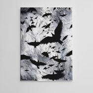 Dekolata Kargalar 50x70 cm Kanvas Tablo