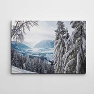 Dekolata Karlı Dağ 2 70x100 cm Kanvas Tablo