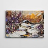 Dekolata Kış 2 70x100 cm Kanvas Tablo