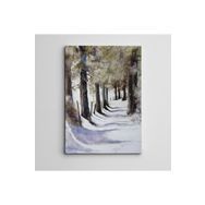 Dekolata Kış Ağaç ve Yol Mini 50x70 cm Kanvas Tablo