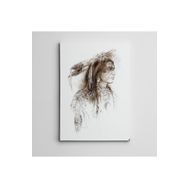 Dekolata Kızılderili Mini 40x60 cm Kanvas Tablo