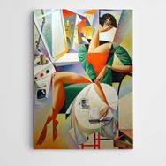 Dekolata Kübik Modern Sanat 60x85 cm Kanvas Tablo