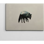 Dekolata Kurt ve Dağ 40x60 cm Kanvas Tablo