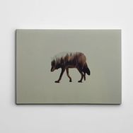 Dekolata Kurt ve Orman 50x70 cm Kanvas Tablo
