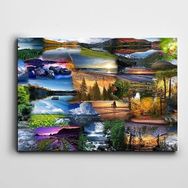Dekolata Manzara Resimleri 70x100 cm Kanvas Tablo